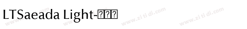 LTSaeada Light字体转换